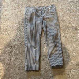 Silver Button Striped Pants